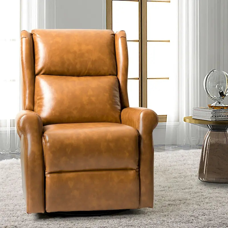Fauteuil pivotant moderne en similicuir pour chambre d'enfant avec piétement en métal