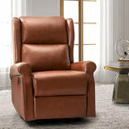 Fauteuil pivotant moderne en similicuir pour chambre d'enfant avec piétement en métal