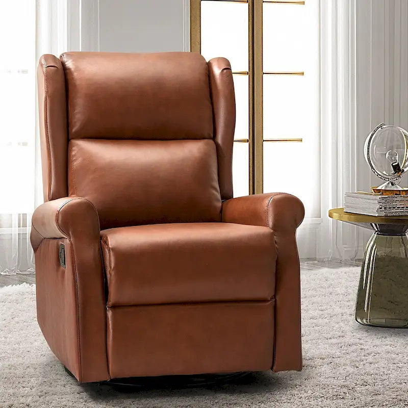 Fauteuil pivotant moderne en similicuir pour chambre d'enfant avec piétement en métal