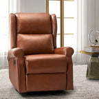 Fauteuil pivotant moderne en similicuir pour chambre d'enfant avec piétement en métal