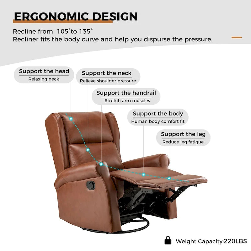 Fauteuil pivotant moderne en similicuir pour chambre d'enfant avec piétement en métal