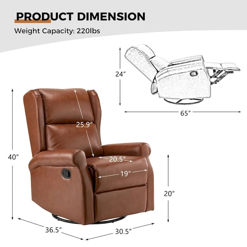 Fauteuil pivotant moderne en similicuir pour chambre d'enfant avec piétement en métal