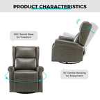 Fauteuil pivotant moderne en similicuir pour chambre d'enfant avec piétement en métal