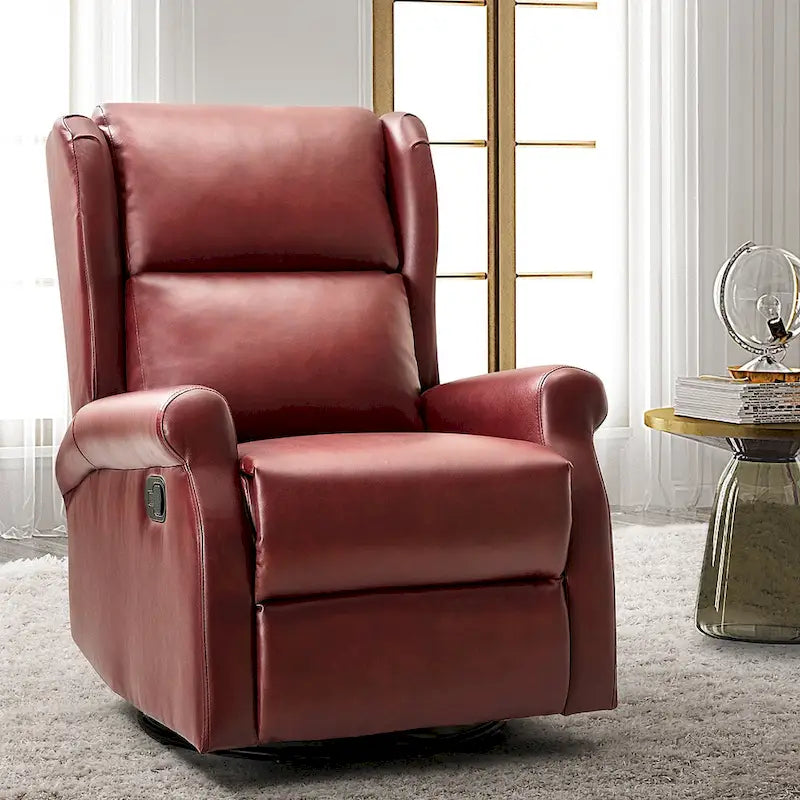 Fauteuil pivotant moderne en similicuir pour chambre d'enfant avec piétement en métal
