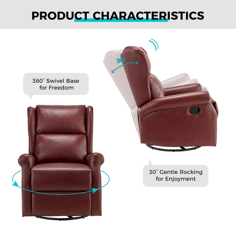 Fauteuil pivotant moderne en similicuir pour chambre d'enfant avec piétement en métal