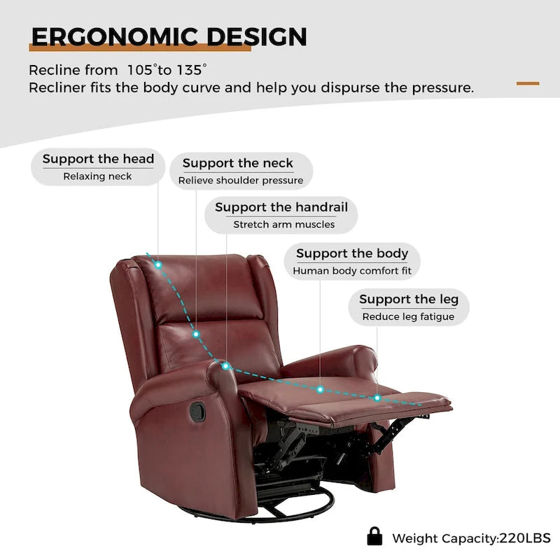 Fauteuil pivotant moderne en similicuir pour chambre d'enfant avec piétement en métal