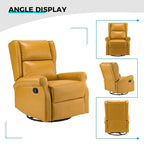 Fauteuil pivotant moderne en similicuir pour chambre d'enfant avec piétement en métal