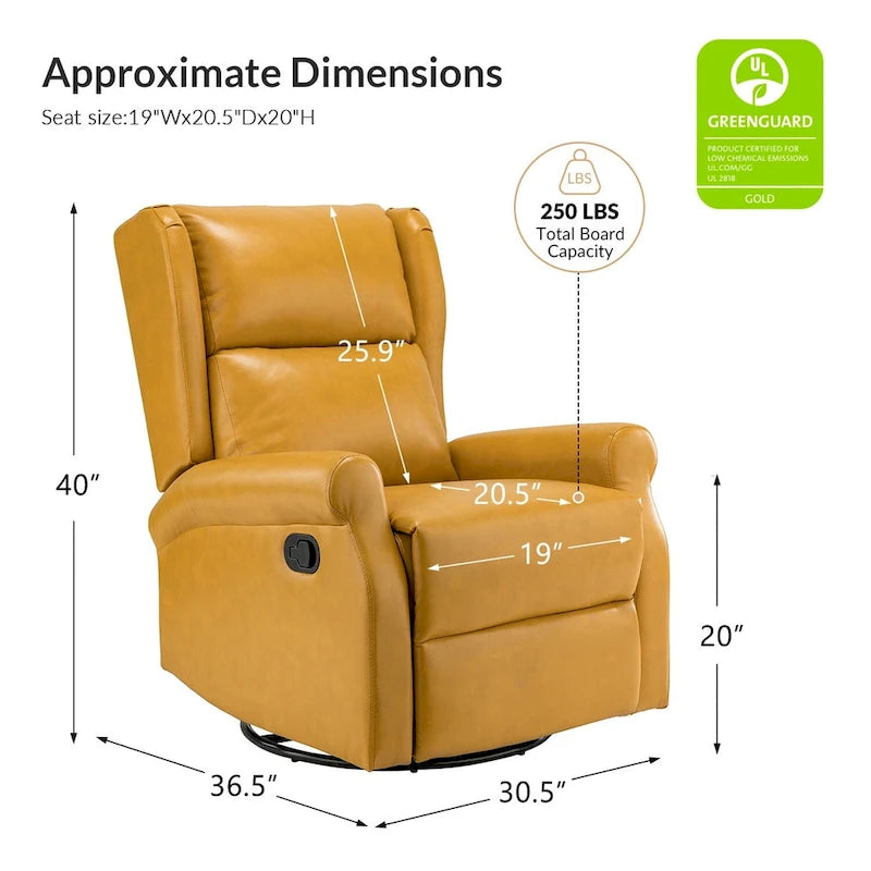 Fauteuil pivotant moderne en similicuir pour chambre d'enfant avec piétement en métal