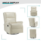 Fauteuil pivotant moderne en similicuir pour chambre d'enfant avec piétement en métal