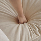 Canapé de salon moderne, chenille beige