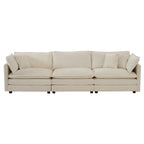 Canapé de salon moderne, chenille beige