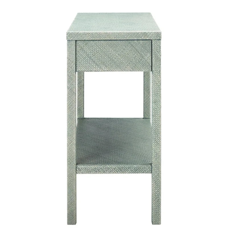 Console de table à double tiroir monocouche