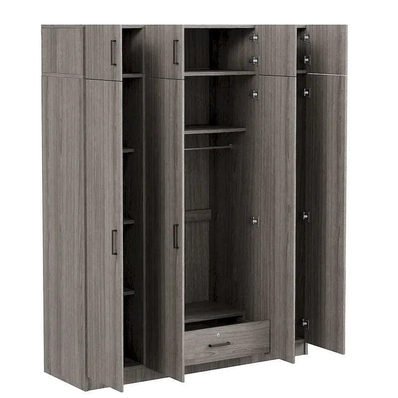 Armoire avec rangements et éléments hauts