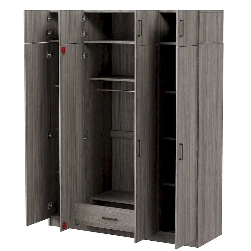 Armoire avec rangements et éléments hauts