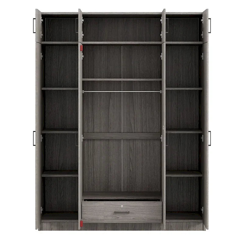 Armoire avec rangements et éléments hauts