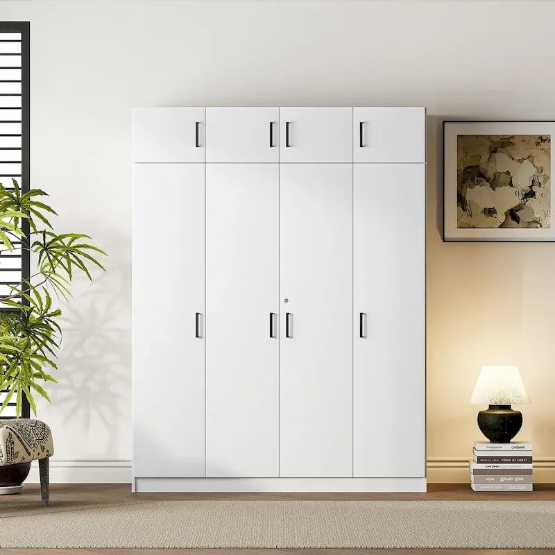 Armoire avec rangements et éléments hauts