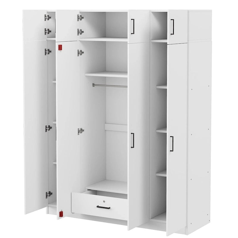Armoire avec rangements et éléments hauts