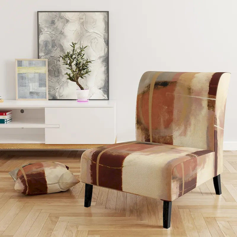 Chaises décoratives abstraites rembourrées et fauteuils de style moderne