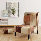 Chaises décoratives abstraites rembourrées et fauteuils de style moderne