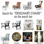 Chaises décoratives abstraites rembourrées et fauteuils de style moderne