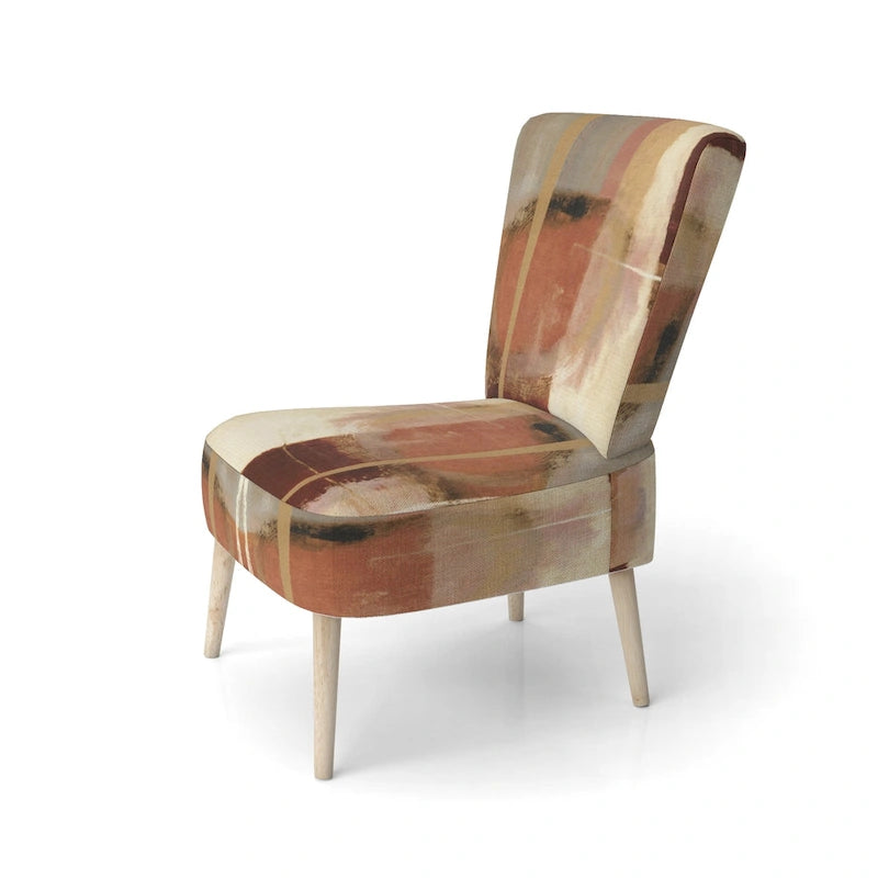 Chaises décoratives abstraites rembourrées et fauteuils de style moderne