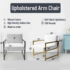 Chaises décoratives abstraites rembourrées et fauteuils de style moderne