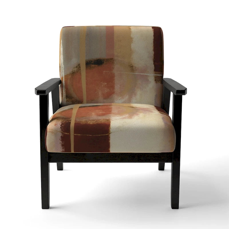 Chaises décoratives abstraites rembourrées et fauteuils de style moderne