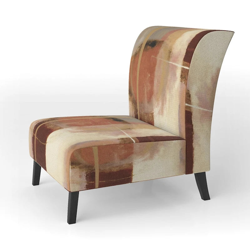 Chaises décoratives abstraites rembourrées et fauteuils de style moderne