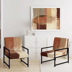 Chaises décoratives abstraites rembourrées et fauteuils de style moderne