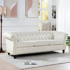 Canapé trois places capitonné