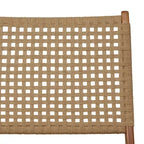 Fauteuil de salon en bois tissé à la main
